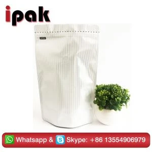 Soporte de lámina de aluminio bolsa café con válvula