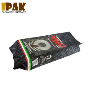 Bolso de empaquetado del café del escudete del lado de la hoja con la válvula
