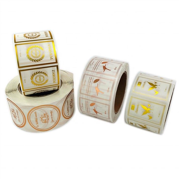 Gold Foil Vinyl Self Adhesive Labels