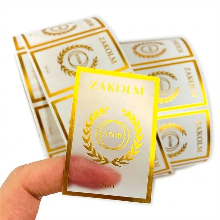 Gold Foil Vinyl Self Adhesive Labels